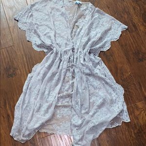 SUPER SALE Kimono cover-up gray